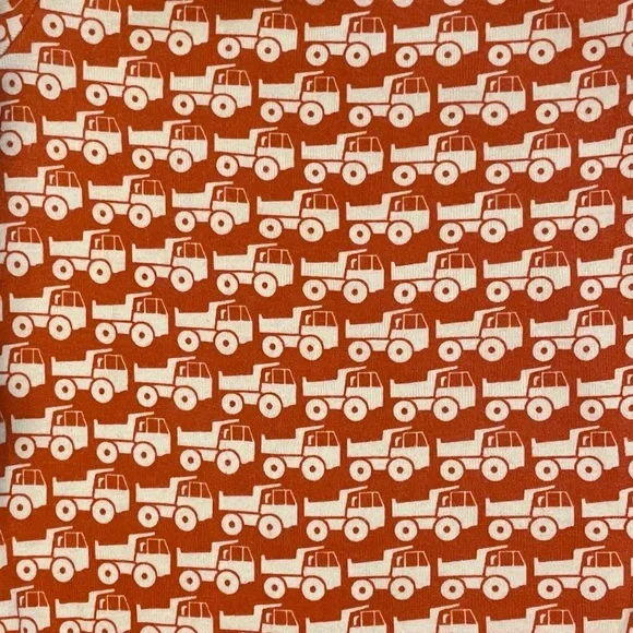 Baby Boden Dump Truck Bodysuit Boys 6-12M 2 Piece Set Long Sleeves Mini Bodies - Picture 2 of 7